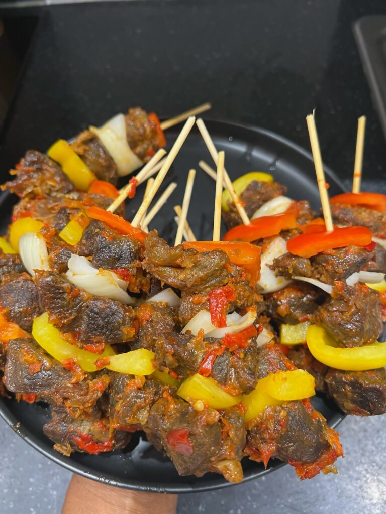 Beef Suya (Tray - 10 Skewers)